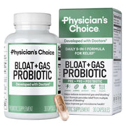 Physician's CHOICE bottle front for daily gut support
