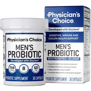 Physician's Choice Probiotics for Men bottle showing 70B CFU for gut support