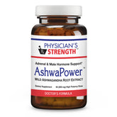 Physician's Strength AshwaPower bottle outer label highlights wild root extract.
