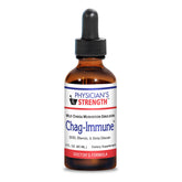 Physician's Strength Chag-Immune bottle highlights wild chaga emulsion for daily support.