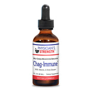 Physician's Strength Chag-Immune bottle highlights wild chaga emulsion for daily support.