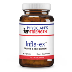 Physician's Strength Infla-ex bottle showing capsules for potential joint support