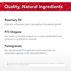 Physician's Strength NeuroAid ingredients spotlight shows wild mountain-grown herbs and deep-source spring waters