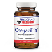 Physician's Strength Oregacillin bottle front shows premium spice blend for daily respiratory support.