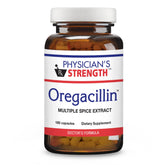Physician's Strength Oregacillin bottle shows natural spice blend for daily respiratory support.
