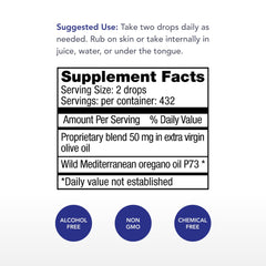 Physician's Strength OregaWild dropper with oil for easy internal or topical use