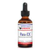Physician's Strength para-EX bottle label highlighting digestive support potential.