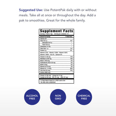 PotentPak daily packets offering convenient multi-vitamin routine