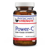 Physician's Strength Power-C bottle pour, convenient daily vitamin C ritual from real food sources.