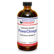 Physician's Strength PowerOmega bottle front with plant-based omega-3 from sacha inchi