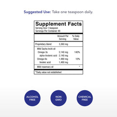 Physician's Strength PowerOmega bottle pour showing easy daily serving