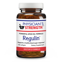 Physician's Strength Regulin bottle with spice oil formula for daily wellness routine