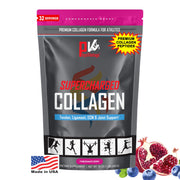 PhysiVantage Supercharged Collagen Powder bottle, premium grass-fed formula for joints and skin.