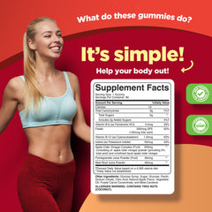 Phytoral ACV gummies ingredients panel highlights beet root powder and iodine.