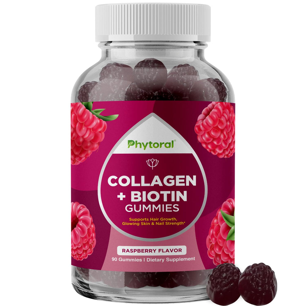 Phytoral Biotin-Collagen gummies bottle for daily beauty support