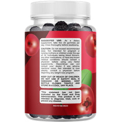 Phytoral Cranberry Gummies close-up highlights chewy texture and natural berry flavor.