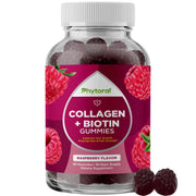 Phytoral hydrolyzed collagen gummies bottle front for daily beauty support