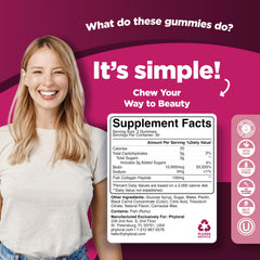 Phytoral collagen gummies hair close-up with shiny, healthy-looking strands