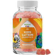 Phytoral Kids Lutein Gummies bottle with mango flavor for eye health support.