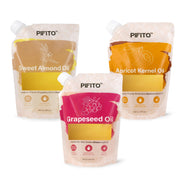 Pifito Sweet Almond Oil bottle for skin hydration and soap making.