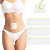 Pilviset castor oil pack wrap around belly button for mess-free therapy.