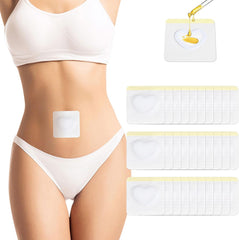Pilviset castor oil pack wrap around belly button for mess-free therapy.