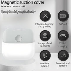 PINjiaju electric nail trimmer with LED light for clear visibility while trimming