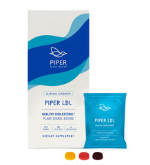 Piper Biosciences Plant Sterols gummies bottle front, suggesting cholesterol health support.