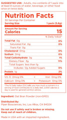 Piper Prebiotic Fiber single serve pack close up for easy dosing.