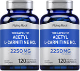 Piping Rock Acetyl L-Carnitine HCL bottle front for daily use