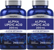 Piping Rock Alpha Lipoic Acid bottle for daily wellness routine