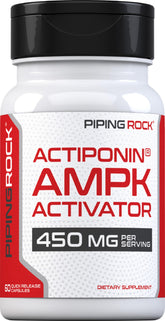 Piping Rock AMPK Metabolic Activator bottle with capsules for daily metabolic support.