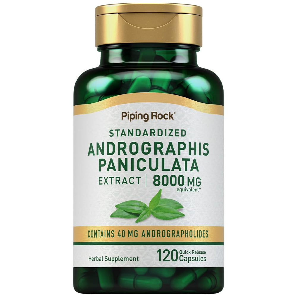 Piping Rock Andrographis Paniculata extract bottle for potential daily immune support.
