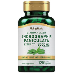 Piping Rock Andrographis Paniculata extract bottle for potential daily immune support.