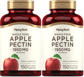 Piping Rock Apple Pectin Capsules bottle front, premium quality for daily digestive support.
