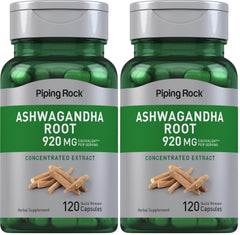 Piping Rock Ashwagandha bottle for daily wellness routine.
