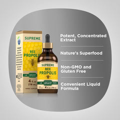 Piping Rock Bee Propolis tincture on a table, ideal for daily routines.