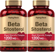 Piping Rock Beta Sitosterol softgel bottle front view for daily wellness.