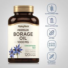 Piping Rock Borage Oil pack of 2 bottles for value and ongoing use.
