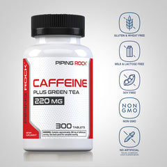 Close-up of caffeine tablets ready for daily use
