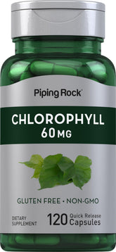 Piping Rock Chlorophyll Capsules bottle with mulberry leaf extract for daily wellness.