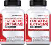 Piping Rock Creatine Monohydrate capsules bottle for high-intensity training