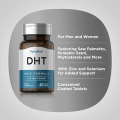 Boxed set of Piping Rock DHT Advanced Hair Formula pack of 2 for ongoing use