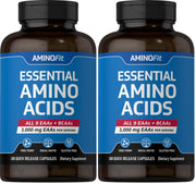 Piping Rock Essential Amino Acids bottle shown for daily fitness support.