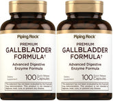 Piping Rock Gallbladder Supplement bottle with capsules for daily digestive support.