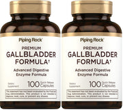 Piping Rock Gallbladder Supplement bottle with capsules for daily digestive support.