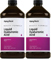 Piping Rock Hyaluronic Acid Berry Liquid bottle front for easy daily use