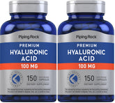 Piping Rock Hyaluronic Acid bottle front for daily usage.