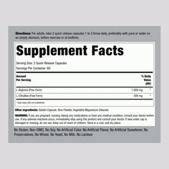 Piping Rock L-Arginine L-Citrulline capsules ready for daily use and flexible wellness.