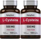 Piping Rock L-Cysteine 500 mg bottle front for daily supplement routine
